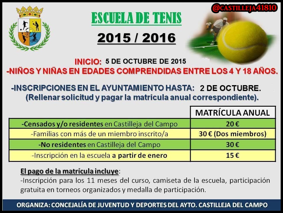 Escuela de Tenis 2015
