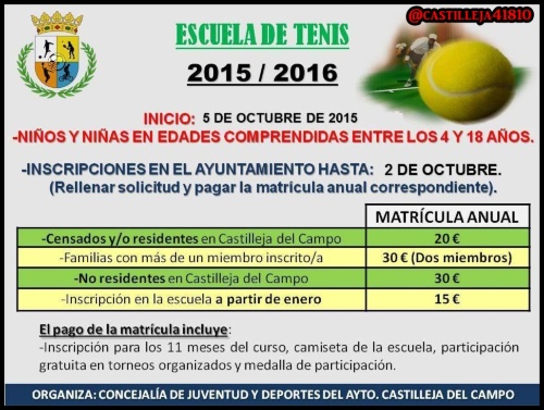 Escuela de Tenis 2015