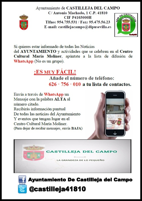 WhatsApp Castilleja del Campo